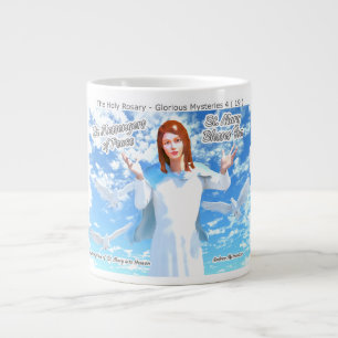 Marienerscheinung in den Himmel Jumbo-Tasse