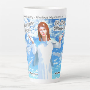 Marienerscheinung in den Himmel Milchtasse