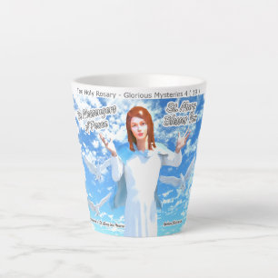 Marienerscheinung in den Himmel Milchtasse