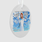 Marienerscheinung in den Himmel Ornament (Vorderseite)