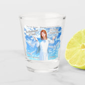 Marienerscheinung in den Himmel Schnapsglas (Vorderseite)