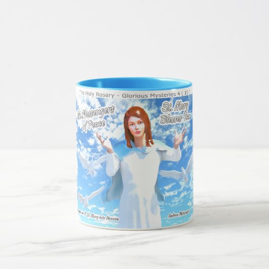 Marienerscheinung in den Himmel Tasse (Zentrum)