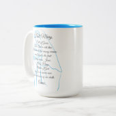 Mariengebet-Tasse Zweifarbige Tasse (Vorderseite Links)