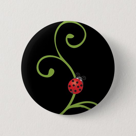 Marienkäfer am Rebstock Button (Vorderseite)