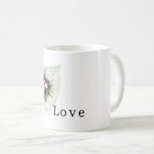 Marienkäfer auf Blatt Liebe Kaffeetasse (VorderseiteRechts)