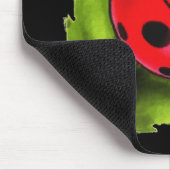 Marienkäfer auf einem Blatt Mousepad (Ecke)