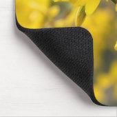 Marienkäfer auf gelbem Forsythienzweig Mousepad (Ecke)