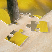 Marienkäfer auf gelbem Forsythienzweig Puzzle (Seite)