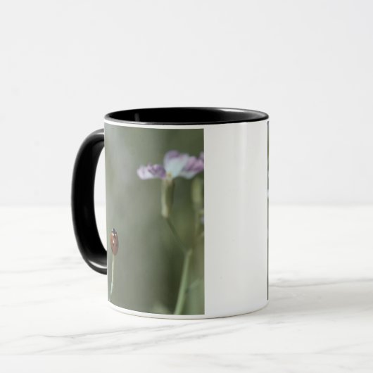 Marienkäfer auf Stamm Tasse (Vorderseite Links)