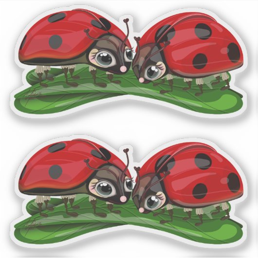 Marienkäfer aufkleber (Vorderseite)
