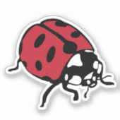 Marienkäfer-Aufkleber Aufkleber (Vorderseite)