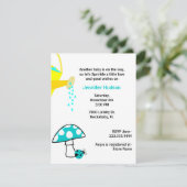 Marienkäfer-Baby besprühen Duschen-Einladung Einladung (Stehend Vorderseite)