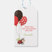 Marienkäfer-Ballon-Geburtstagsgeschenk-Anhänger Geschenkanhänger (Vorderseite)