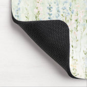 Marienkäfer Blaue Creme Blumen Mousepad (Ecke)