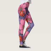 Marienkäfer Blumen Leggings (Rechts)