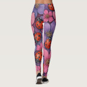 Marienkäfer Blumen Leggings (Rückseite)