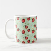 Marienkäfer-Blumenmuster Kaffeetasse (Links)