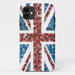 Marienkäfer-BRITISCHER Flaggen-Telefon-Kasten iPhone 11 Hülle