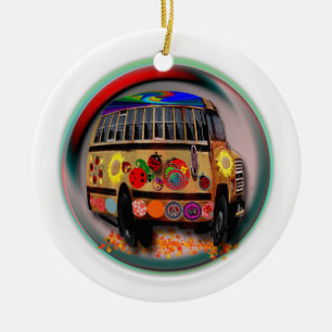 Marienkäfer-Bus Keramikornament