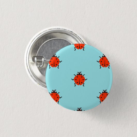 Marienkäfer-Button Button (Vorne & Hinten)
