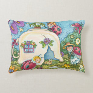 Marienkäfer Cottage ACCENT KISEN Whimsy Dekokissen