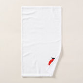 Marienkäfer Design Monogrammiert Badhandtuch Set (Handtuch)