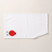 Marienkäfer Design Monogrammiert Badhandtuch Set (Handtuch)