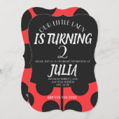 Marienkäfer-Einladungen Einladung (Vorne/Hinten)