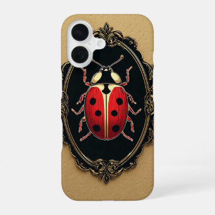 Marienkäfer Elegante Kunstmalerei iPhone 16 Hülle