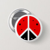 Marienkäfer-Friedensknopf Button (Vorne & Hinten)