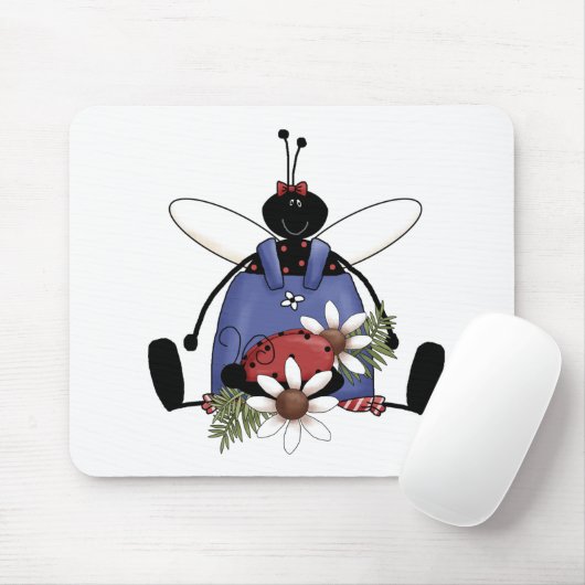 Marienkäfer-Garten Mousepad (Mit Mouse)