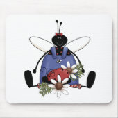 Marienkäfer-Garten Mousepad (Vorne)