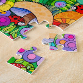 Marienkäfer-Garten-Puzzlespiel Puzzle (Seite)