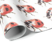 Marienkäfer-Geburtstag Geschenkpapier (Rolleneckpunkt)