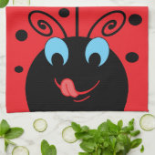 Marienkäfer Geschirrtuch (Gefaltet)