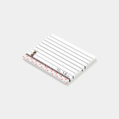 Marienkäfer gezeichnet post-it klebezettel (angewinkelt)