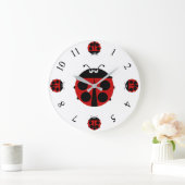 Marienkäfer Große Wanduhr (Zuhause)