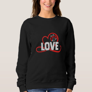 Marienkäfer Herz  2 Sweatshirt