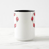 Marienkäfer-Herz-Tasse Tasse (Zentrum)