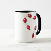 Marienkäfer-Herz-Tasse Tasse (VorderseiteRechts)