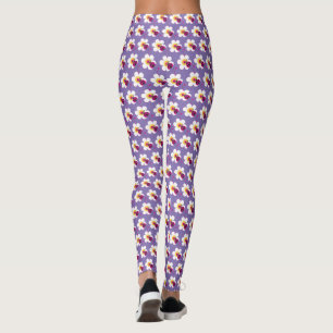 Marienkäfer-Herzen und Blumen Leggings in Sonderfa