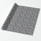 Marienkäfer in Blau Geschenkpapier (Ungerollt)
