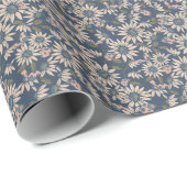 Marienkäfer in Blau Geschenkpapier (Rolleneckpunkt)