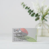 Marienkäfer-Insekten Visitenkarte (Stehend Vorderseite)