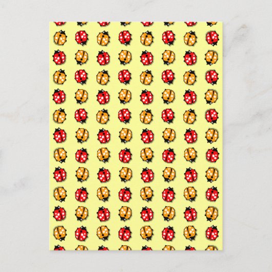 Marienkäfer Invasion Postkarte (Vorderseite)