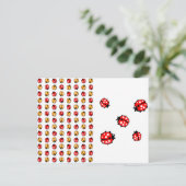 Marienkäfer Invasion Postkarte (Stehend Vorderseite)