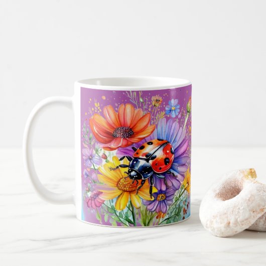 Marienkäfer Kaffeetasse (Mit Donut)