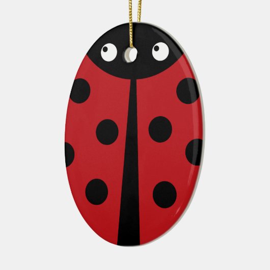 Marienkäfer Keramik Ornament (Links)