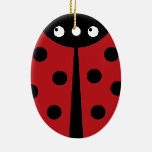 Marienkäfer Keramik Ornament (Hinten)