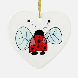 Marienkäfer keramik ornament